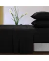 Tribeca Living Microfiber Extra Deep Pocket Sheet Set In Black