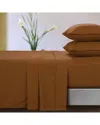 Tribeca Living Microfiber Extra Deep Pocket Sheet Set In Tan