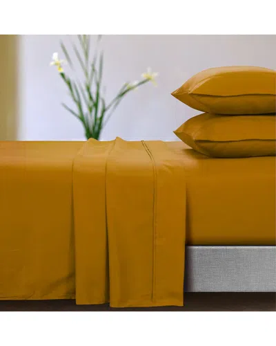 Tribeca Living Microfiber Extra Deep Pocket Sheet Set In Yellow