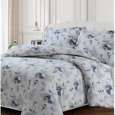 Tribeca Living Oversized Duvet Cover Set In Navy,red