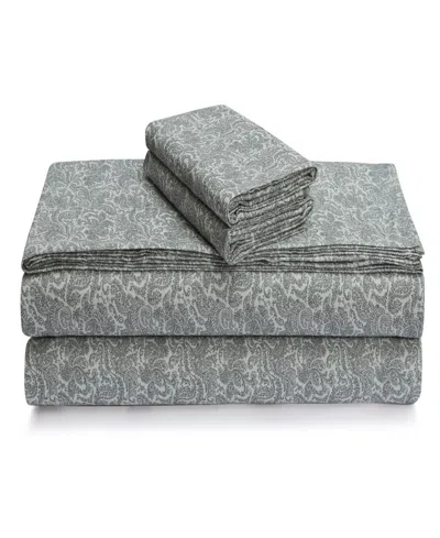 Tribeca Living Portuguese Cotton 2-pc. Pillowcase Set, Standard In Gray