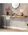 Tribesigns 47-inch Console Table With Acrylic Legs, Narrow Sofa Table For Entryway, Modern Hallway Foyer Accent In Natural  Clear