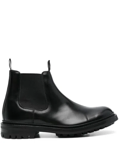 TRICKER'S STEPHEN BEATLES LOW COMMANDO SOLE,8361 095 BLACK CALF