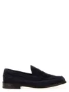 Tricker's Suede Loafers With Round Toe And Penny Strap