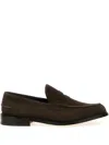 Tricker's Loafers With Round Toe And Penny Strap In Brown