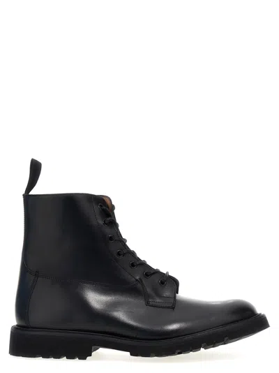 TRICKER'S BLACK BURFORD ANKLE BOOTS