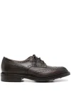 Tricker's Brogues With Round Toe And Brogue Detailing In Espresso Burnished