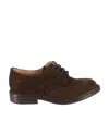 Tricker's Bourton Lace-up Derby Shoes With Perforated Detailing In Black