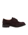 Tricker's Bourton Suede Brogues In Black