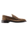 TRICKER'S BROWN SLIP ON LOAFERS