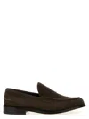 Tricker's Loafers With Round Toe And Penny Strap In Dark Brown