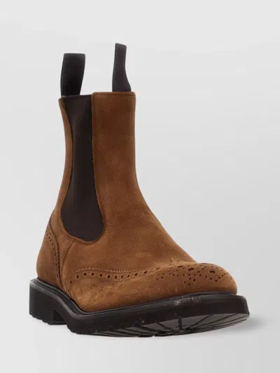 Tricker's 'henry' Ankle Boots Featuring Brogue Detailing
