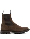 Tricker's Henry Beatles Commando Sole Shoes In Gray
