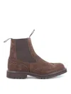 Tricker's Henry Beatles Commando Sole Shoes In Gray