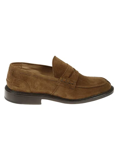 Tricker's James Penny Loafer Suede In Cubana Suede