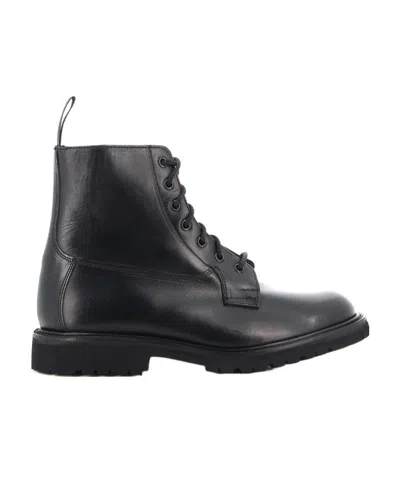 Tricker's Lacing Short Boots In Black
