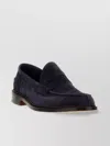 Tricker's Suede Loafers With Round Toe And Penny Strap