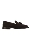 Tricker's Loafers With Tassel Detail And Stacked Heel In Brown