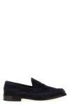 Tricker's Suede Loafers With Round Toe And Penny Strap