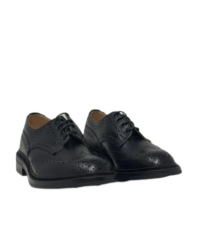 Tricker's Bourton Brogue Lace-up Shoes In Black