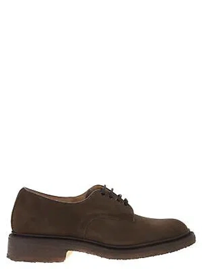 Pre-owned Tricker's Daniel - Suede Leather Lace-up In Brown