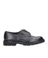 Tricker's Daniel Lace-up Loafers In Black