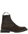 Tricker's Brogue-detail Chelsea Boot With Dovetail Finish In Brown