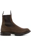 Tricker's Henry Beatles Commando Sole Shoes In Gray