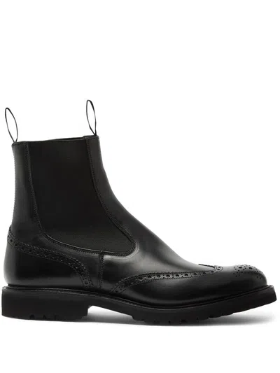 Tricker's Henry Boots Shoes In Black