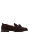 Tricker's Loafers With Tassel Detail And Stacked Heel In Brown