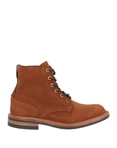 Tricker's Man Ankle Boots Tan Size 9 Leather In Brown