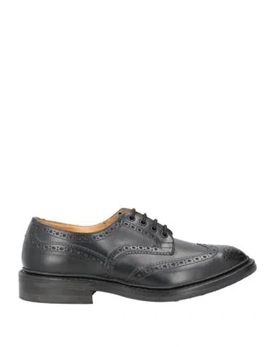 Tricker's Round-headed Business Dress Shoes In Black