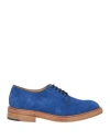 Tricker's Man Lace-up Shoes Bright Blue Size 9 Leather