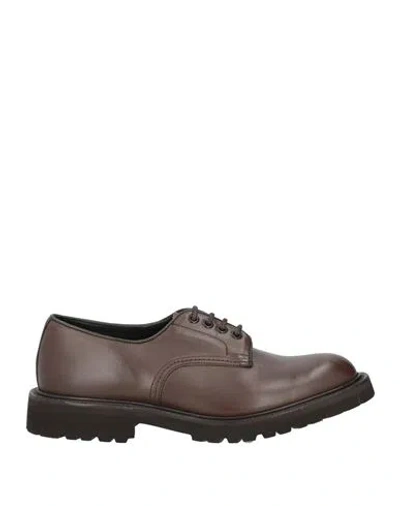 Tricker's Man Lace-up Shoes Dark Brown Size 8.5 Leather