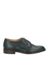 Tricker's Man Lace-up Shoes Dark Green Size 8.5 Leather In Green