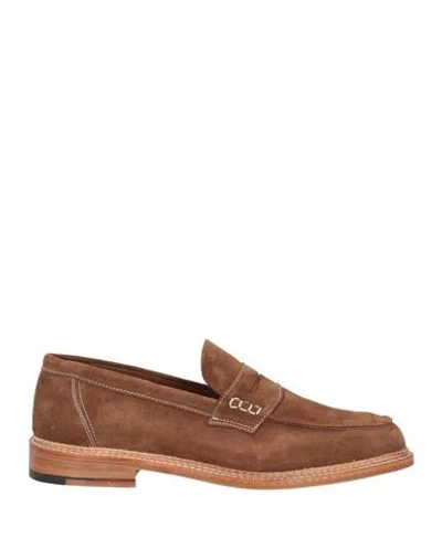 Tricker's Man Loafers Tan Size 9 Leather In Brown