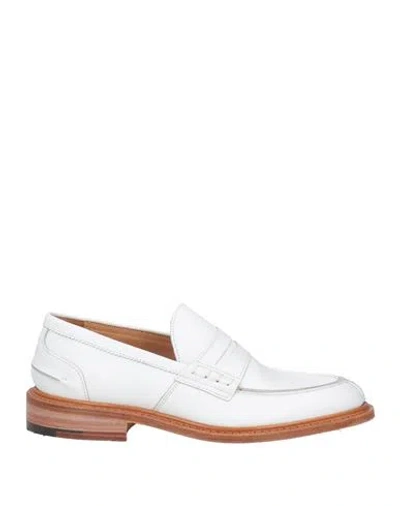 Tricker's Man Loafers White Size 6 Leather