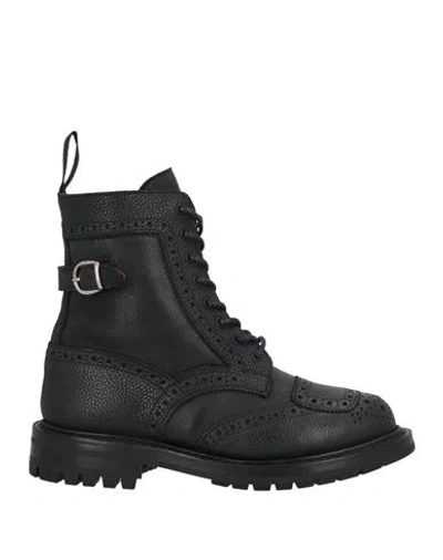 TRICKER'S TRICKER'S WOMAN ANKLE BOOTS BLACK SIZE 8 LEATHER