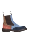 Tricker's Woman Ankle Boots Blue Size 7.5 Leather In Blue