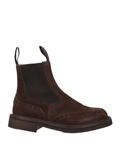 Tricker's Woman Ankle Boots Dark Brown Size 8 Leather