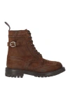 Tricker's Woman Ankle Boots Dark Brown Size 8 Leather In Brown