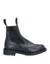 Tricker's Woman Ankle Boots Navy Size 8.5 Calfskin