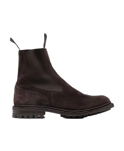 Tricker's Zipper Boots In Black