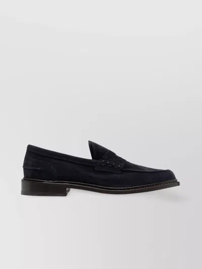 Tricker's Adam Penny Strap Loafers In Black