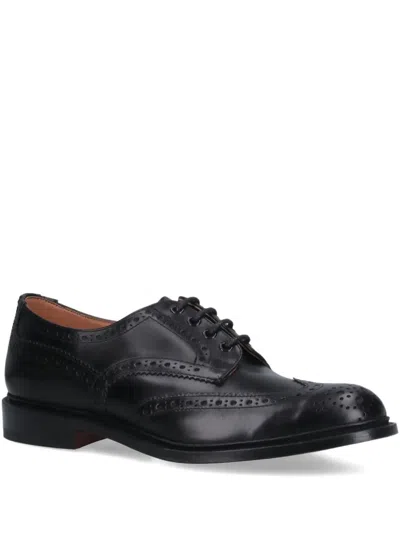 Tricker's Bourton Derby Shoes In Black