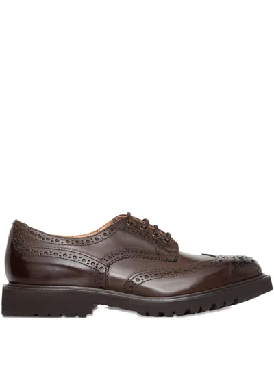 Tricker's Brogue Lace-up Shoes In Brown