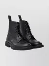 Tricker's Chunky Sole Ankle Boots With Pull Tab In Black