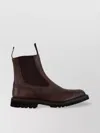 Tricker's Chunky Sole Brogue Detailing Pull Tabs In Black