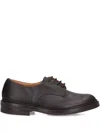 Tricker's Round Toe Brogues Featuring Stitched Detailing In Brown