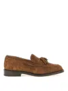 Tricker's Brown Solid Elton Loafers In Brown